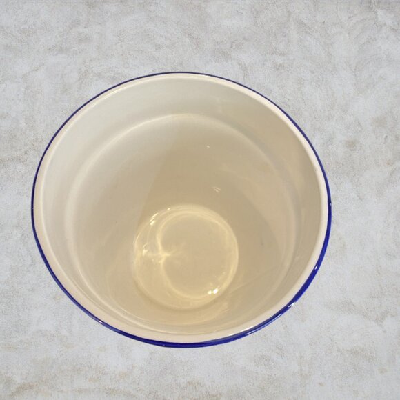 Pottery -- Winter Scene with Snowmen, Utensil Holder, Napkin Holder, Servingware - Picture 3 of 5